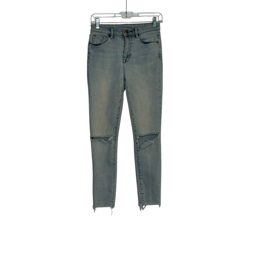 BDG blue crop twig high rise distressed ripped jeans size 26 - 2